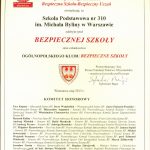 Certyfikat Bezpiecznej Szkoły