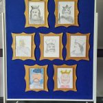 Galeria obrazów wykonanych przez uczniów klas szóstych przedstawiających Bolesława Chrobrego