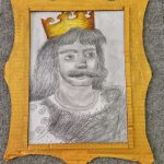 Galeria obrazów wykonanych przez uczniów klas szóstych przedstawiających Bolesława Chrobrego