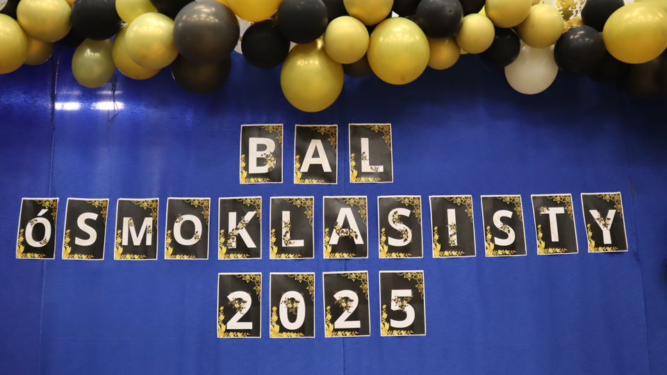 Napis Bal Ósmoklasisty